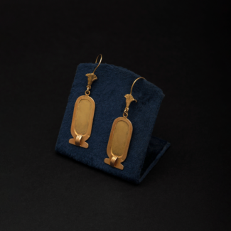 Cartouche earring