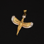 Isis white-gold pendant