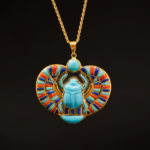 Scarab wings pendant